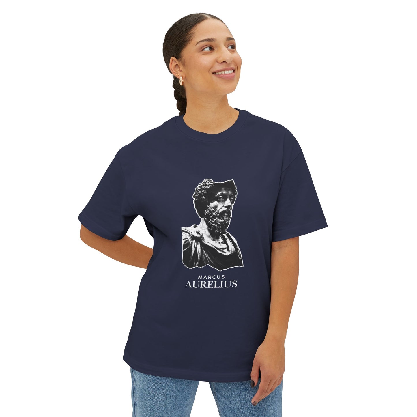 Marcus Aurelius Bust Tee — Stoic Philosophy Graphic Shirt