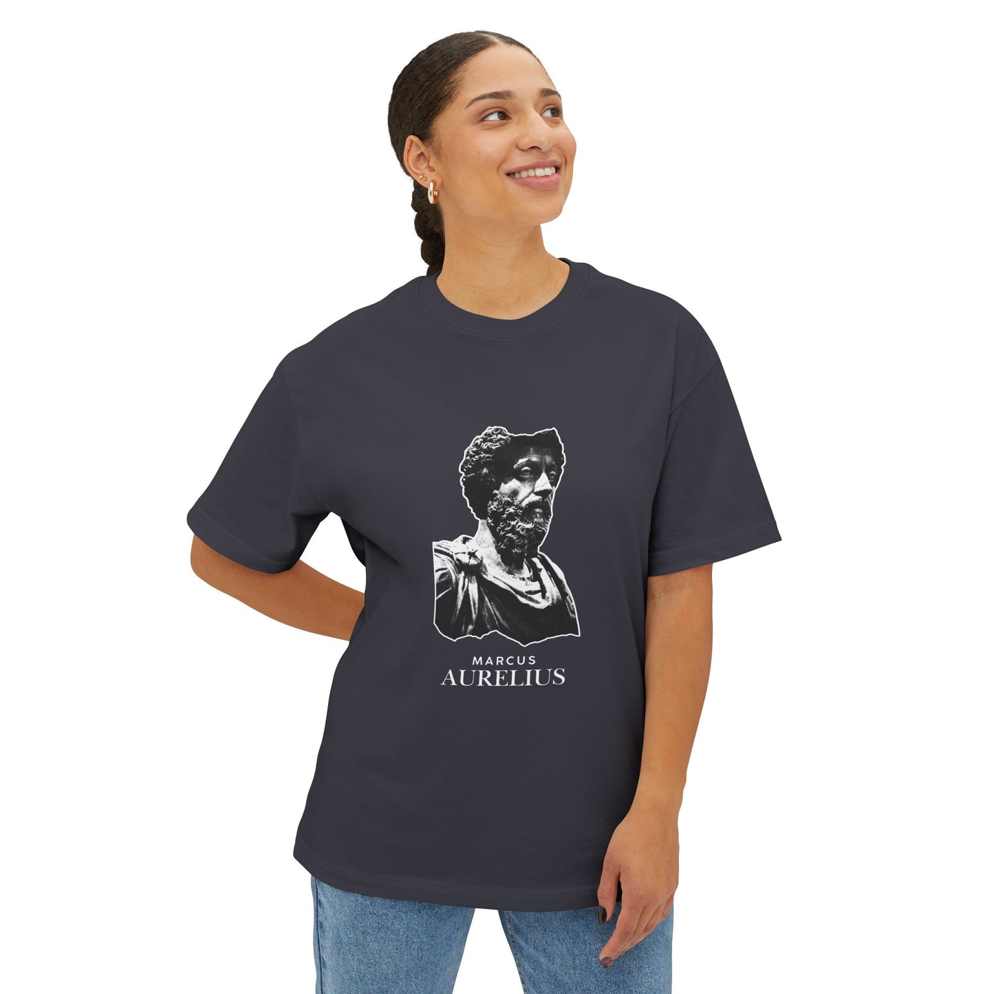 Marcus Aurelius Bust Tee — Stoic Philosophy Graphic Shirt
