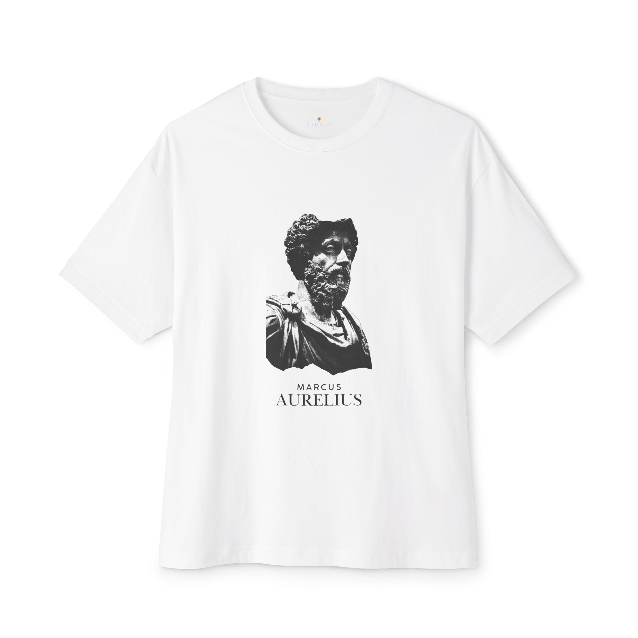 Marcus Aurelius Bust Tee — Stoic Philosophy Graphic Shirt
