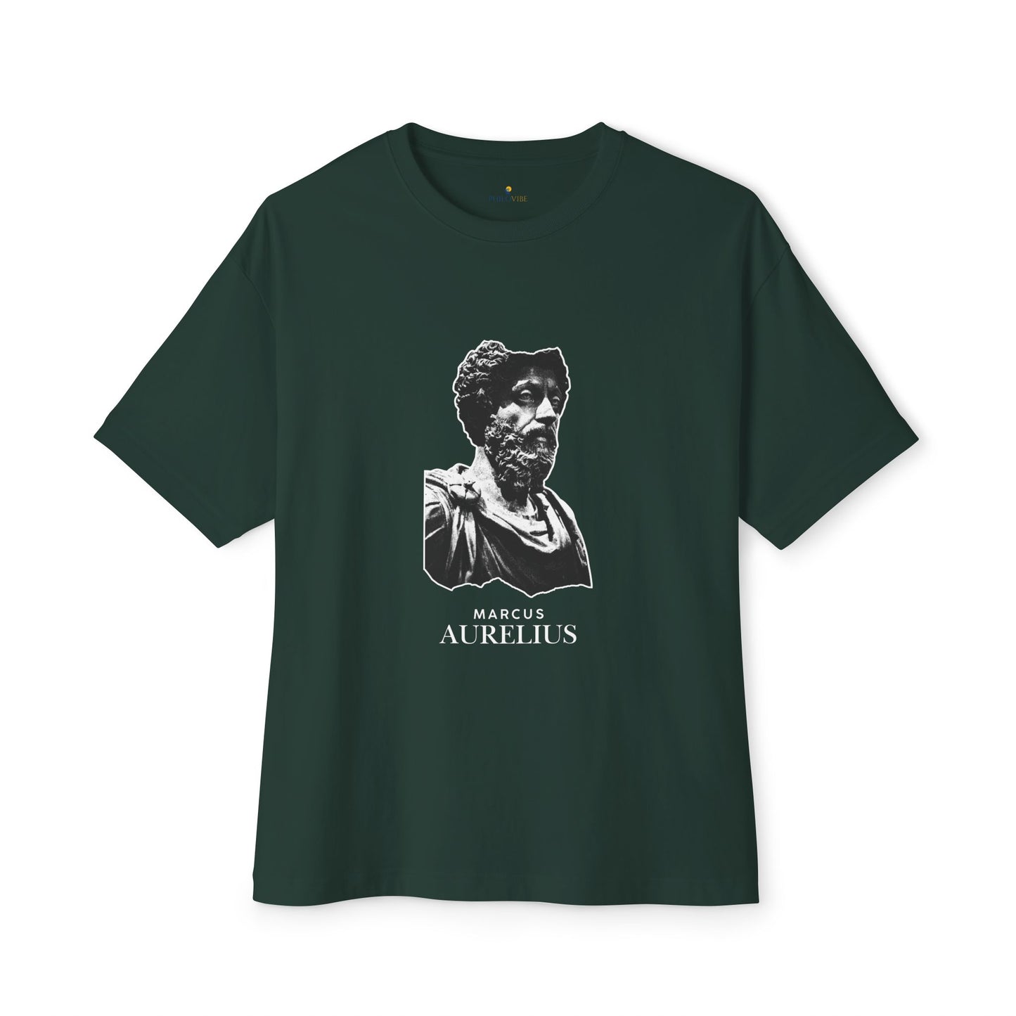 Marcus Aurelius Bust Tee — Stoic Philosophy Graphic Shirt
