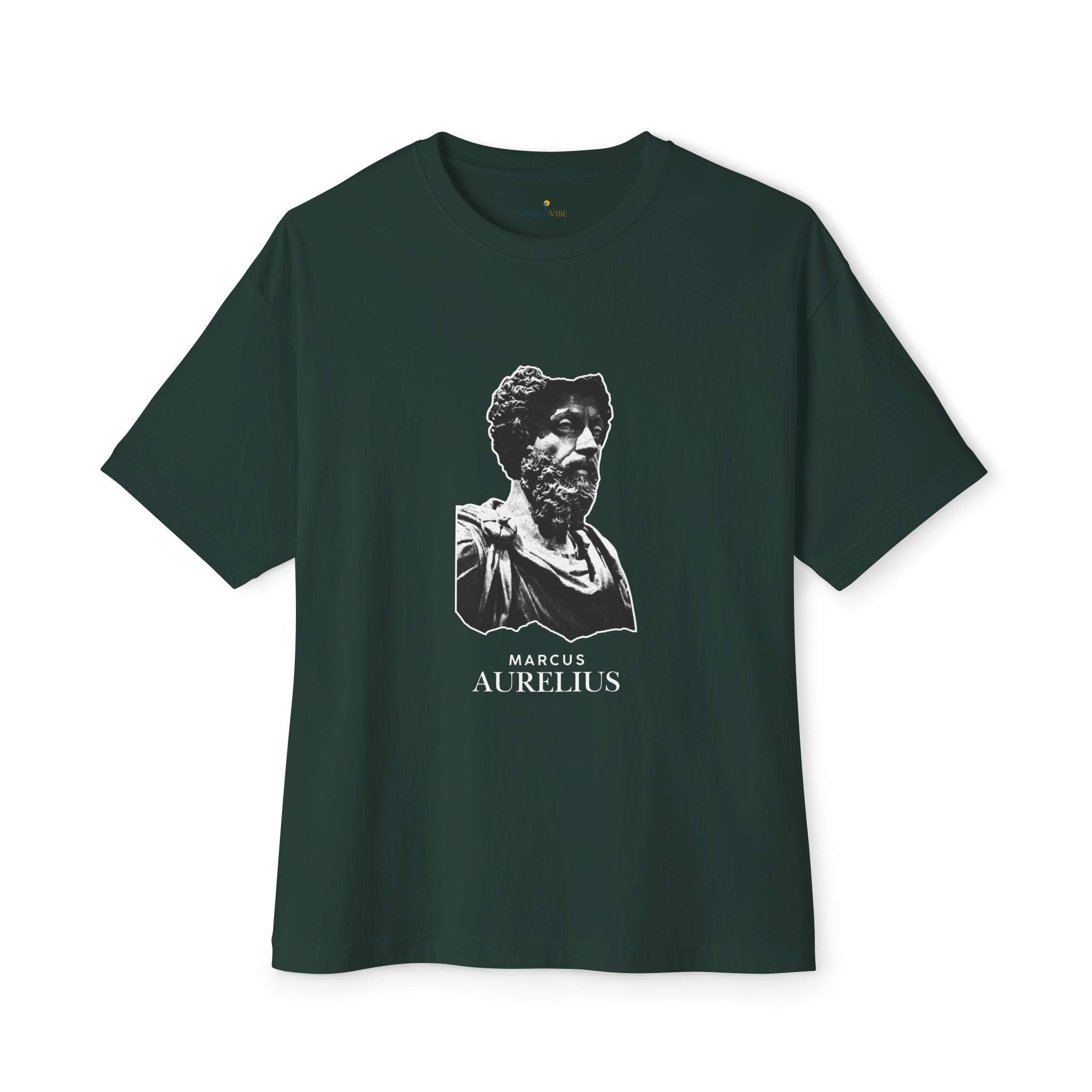 Marcus Aurelius Bust Tee — Stoic Philosophy Graphic Shirt