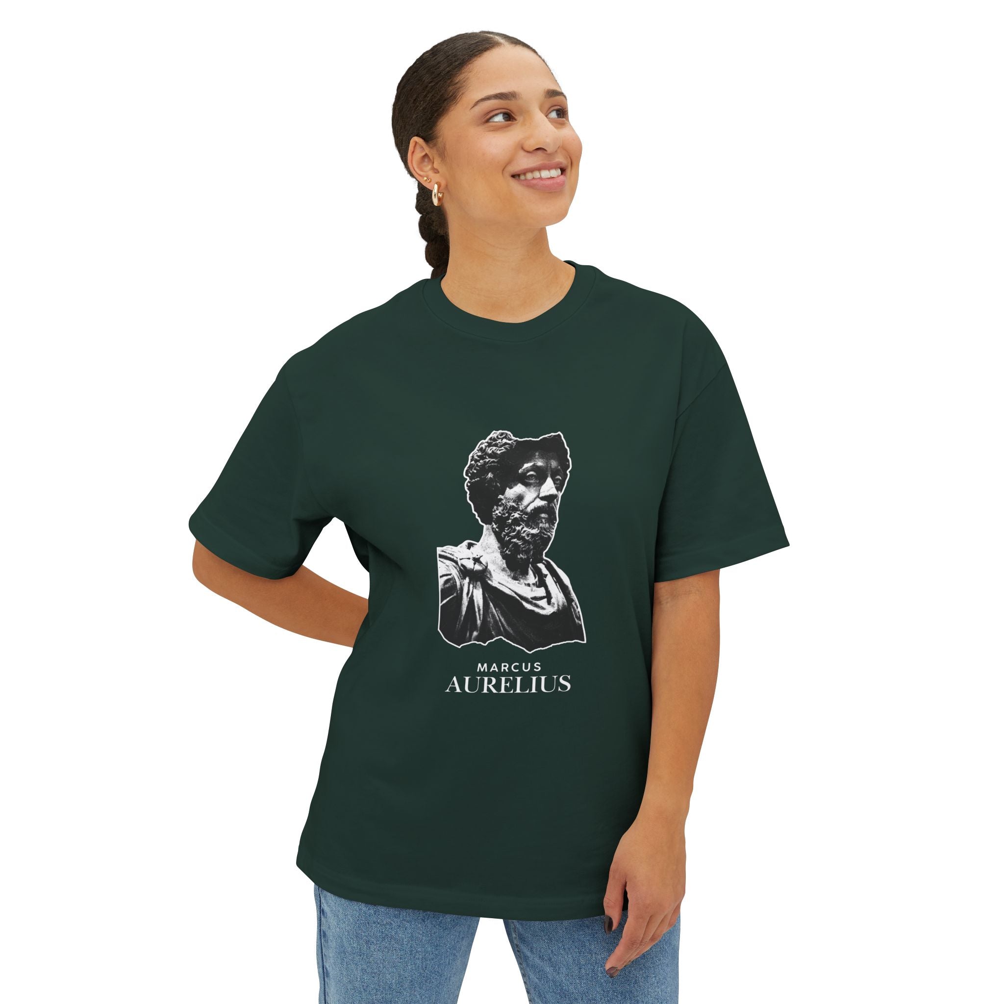 Marcus Aurelius Bust Tee — Stoic Philosophy Graphic Shirt