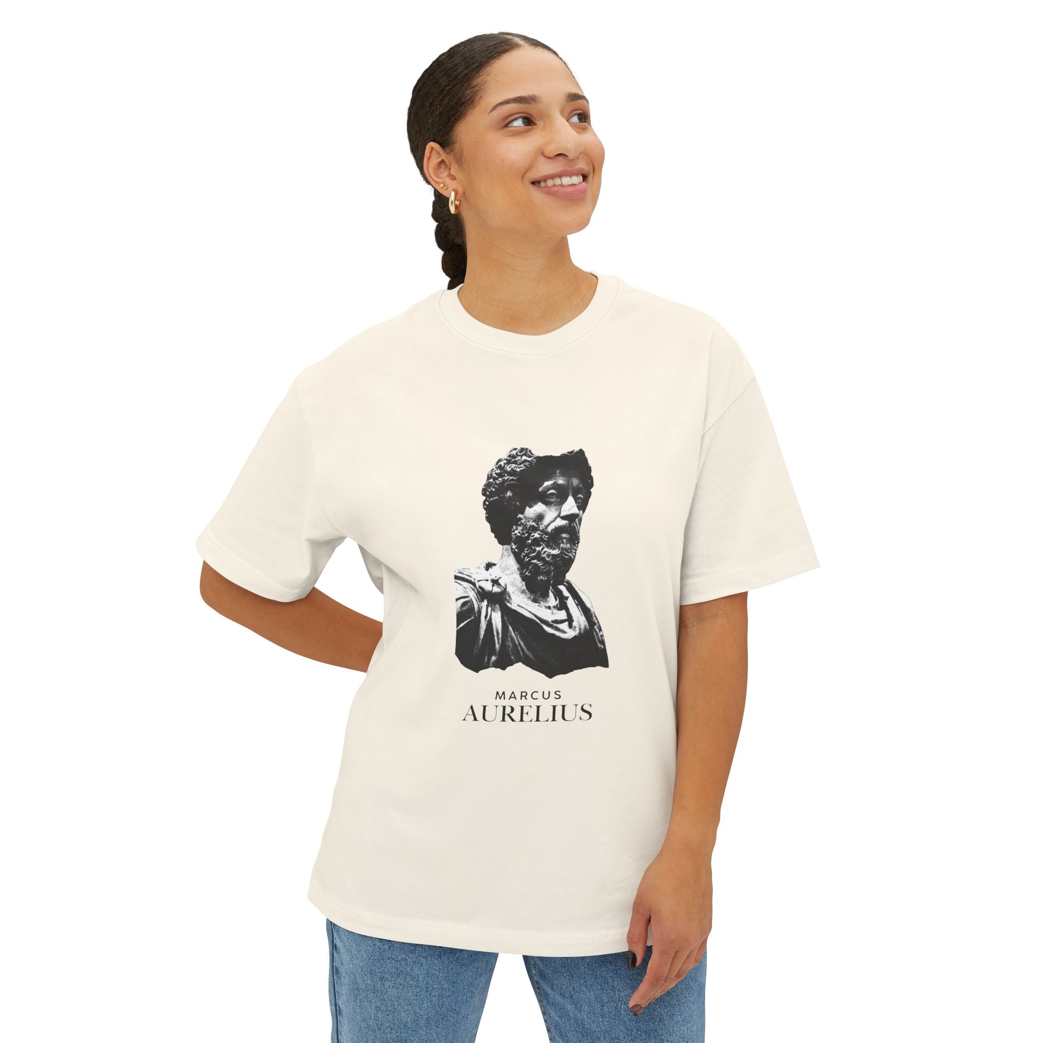 Marcus Aurelius Bust Tee — Stoic Philosophy Graphic Shirt