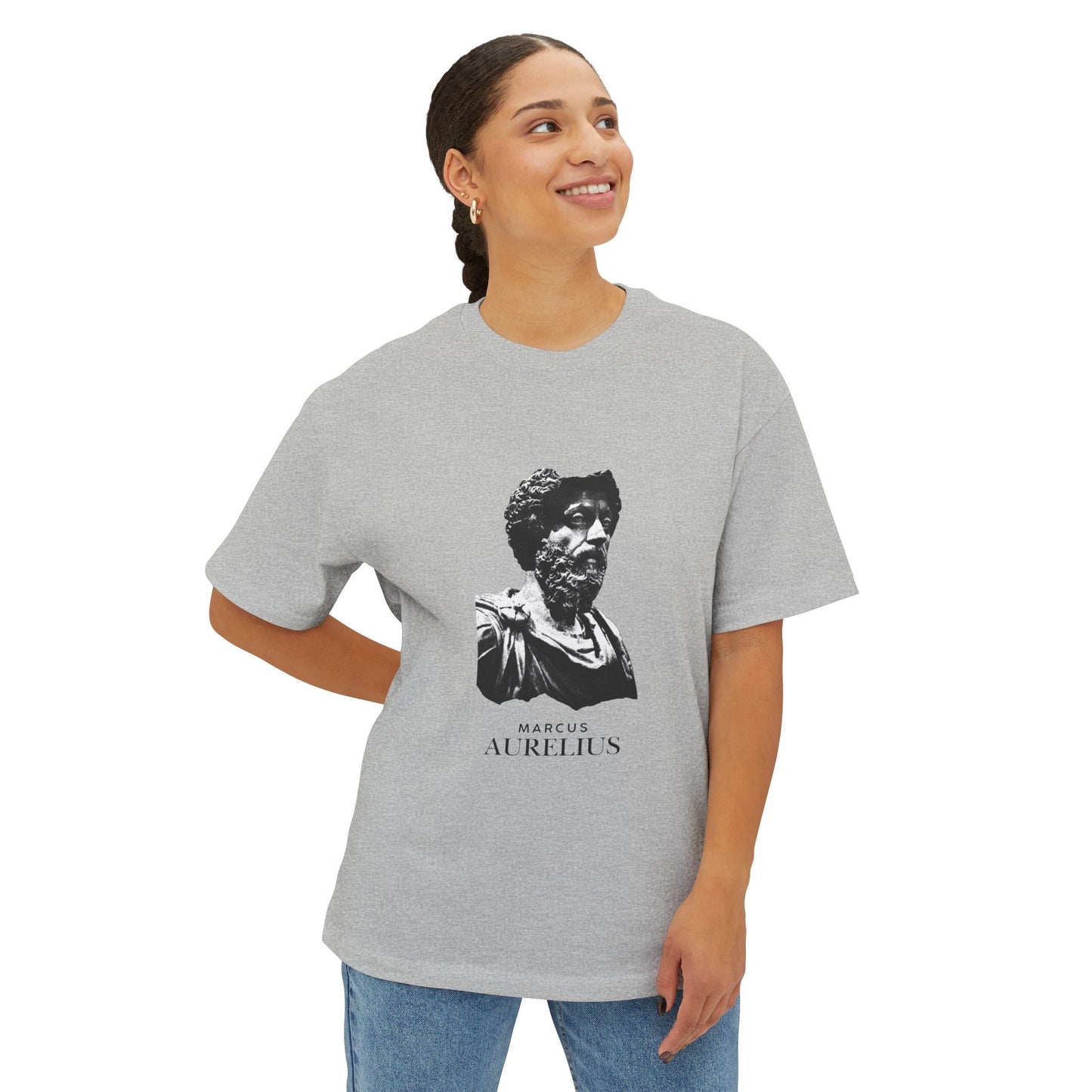 Marcus Aurelius Bust Tee — Stoic Philosophy Graphic Shirt